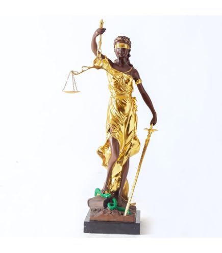 Amazon.co.jp: Lady Justice Roman Goddess正義の女神テミス像大理石